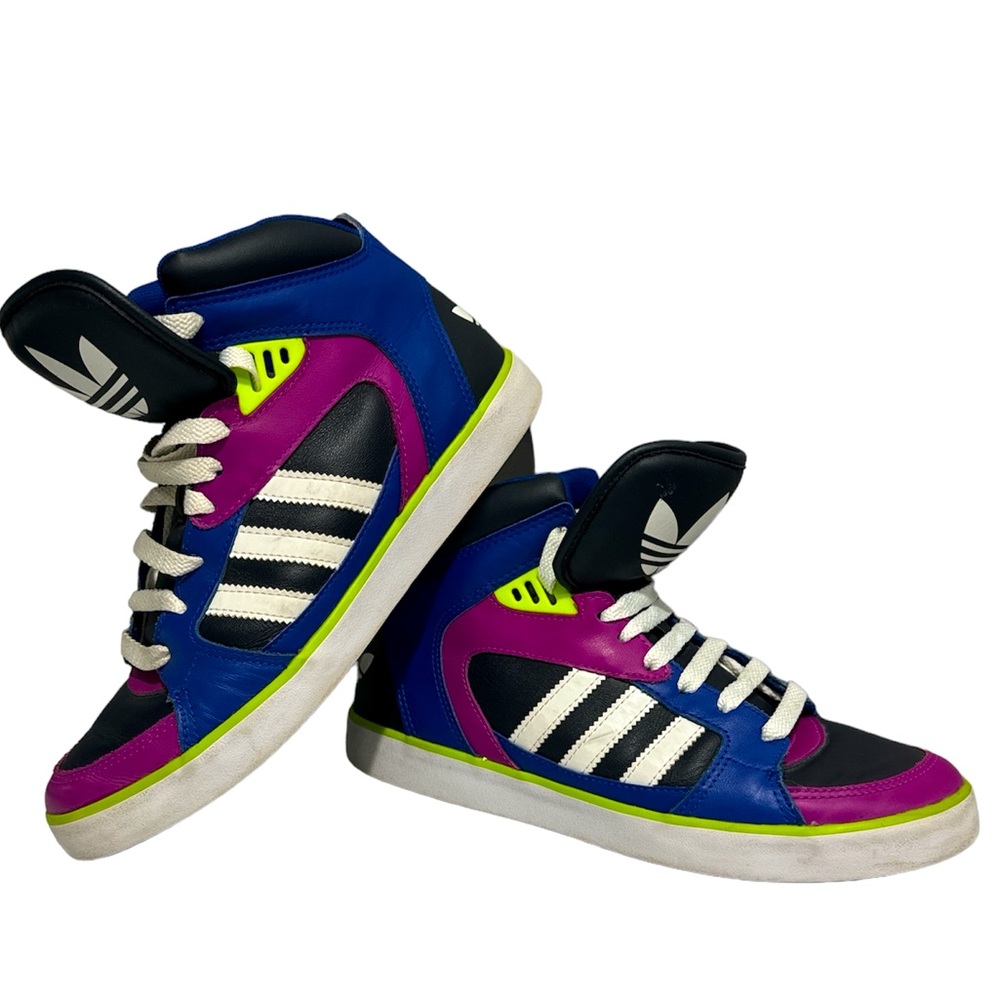 Adidas Originals Amberlight Trainers Shoes Black Blue Purple Lime womens 7